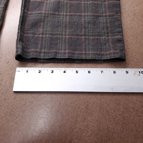 Tommy Hilfiger Pants Men 33 Plaid Straight Leg Pleated Waist Preppy Retro VTG - Picture 8 of 10